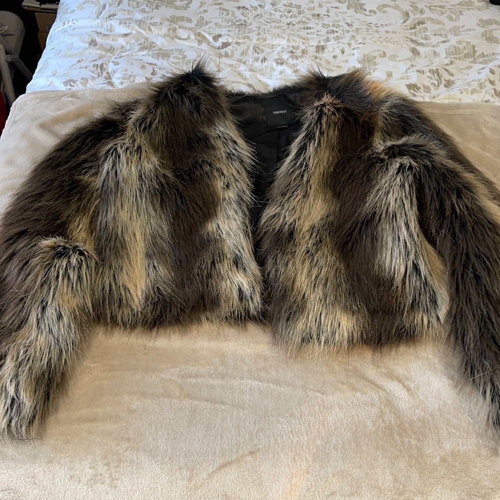 Faux fur coat